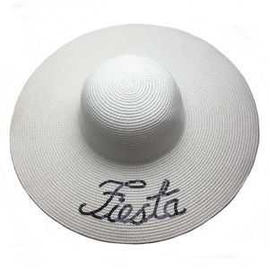 Nicole Marciano Fiesta Sequin Straw Floppy Beach Hat